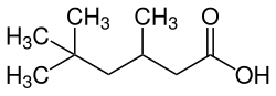 Strukturformel von 3,5,5-Trimethylhexansäure