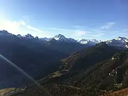 Blick über das gesamte Stubaital