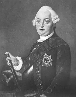 Joachim Friedrich von Stutterheim - zeitgenössisches Gemälde ca. 1775