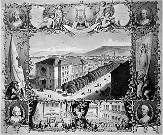 Die erste Liederhalle von 1864