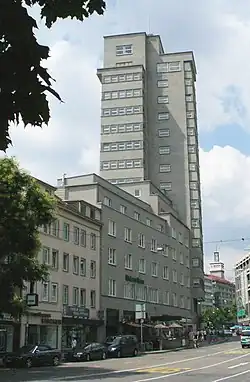 Tagblattturm in Stuttgart, erbaut 1926/28, Zustand 2006