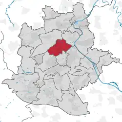 Lage des Stadtbezirks Stuttgart-Nord
