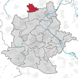 Lage des Stadtbezirks Stammheim