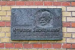 Gedenktafel Heinrich Sauermann, Südergraben 47, Flensburg (2001)