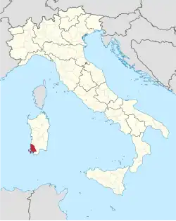 Lage innerhalb Italiens