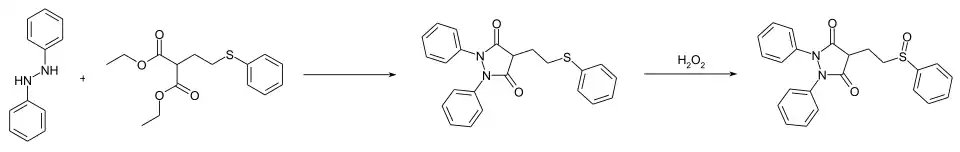 Sulfinpyrazon Synthese