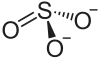 Struktur des Sulfitions
