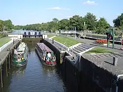 Doppelschleuse bei Sunbury
