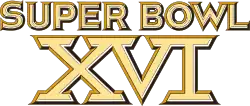 Logo des Super Bowl XVI