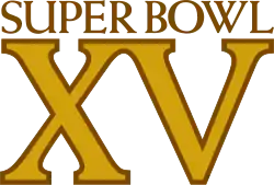 Logo des Super Bowl XV