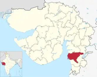 Lagekarte des Distrikts