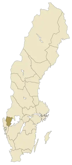 Lage von Dalsland in Schweden