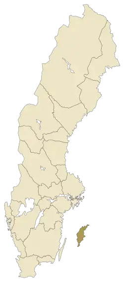 Lage von Gotland in Schweden