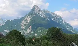 Ansicht aus dem Bovecer Becken