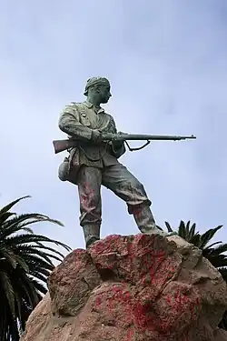 Nahaufnahme des Denkmals