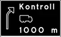 Vorwegweiser auf eine Kontrolle