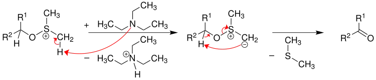 Mechanismus der Swern-Oxidation