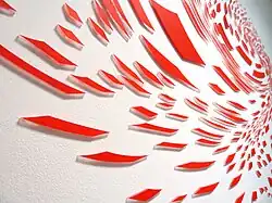 Wandbild Swirl, 2013, Detailansicht 1