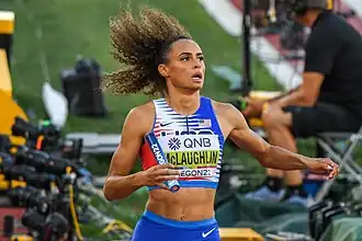 Sydney McLaughlin-Levrone bei den Weltmeisterschaften 2022 in Eugene