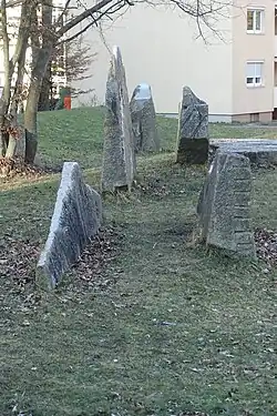 ohne Titel von japanischem Bildhauerteam Fußgängerbereich Franz-Reichel-Ring⊙49.3946911.13188