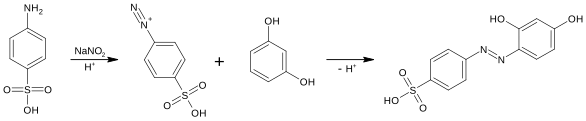 Synthese von Acid Orange 6