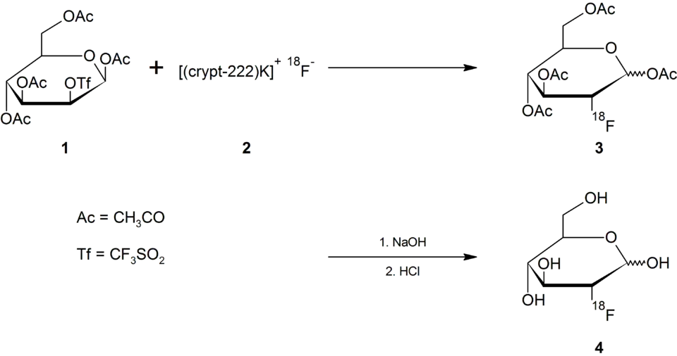 Synthese von 18-FDG mit F−