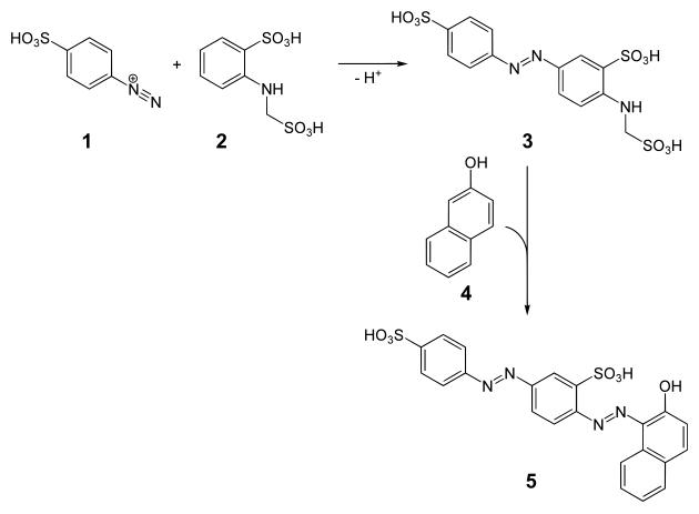 Synthese von Biebricher Scharlach
