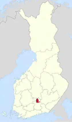 Lage von Sysmä in Finnland