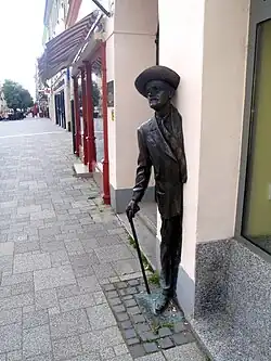 Statue von James Joyce in Szombathely