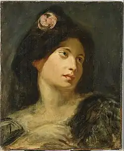 MNR 837 Tête de femme, Eugene Delacroix