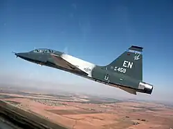 Die Northrop T-38 dient der fortgeschrittenen Pilotenausbildung.