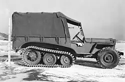 Halbketten-Jeep, Experimentalfahrzeug der US-Army.