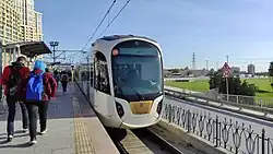 Eigenbau-Stadtbahnfahrzeug auf Linie T4