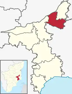 Lagekarte des Subdistrikts