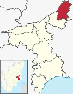 Lagekarte des Subdistrikts