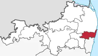 Lagekarte des Subdistrikts