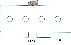 Grundriss der Grabkapelle