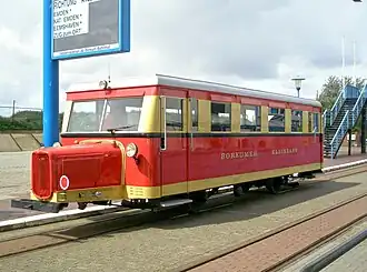 Wismarer Schienenbus T&nbsp;1 der Borkumer Kleinbahn Bauart Hannover Typ&nbsp;D