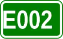 Zeichen der Europastraße 002