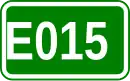 Zeichen der Europastraße 015