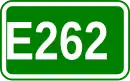 Zeichen der Europastraße 262