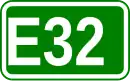 Zeichen der Europastraße 32