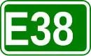 Zeichen der Europastraße 38