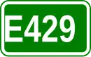 Zeichen der Europastraße 429