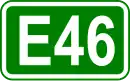 Zeichen der Europastraße 46