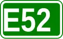 Zeichen der Europastraße 52