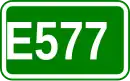 Zeichen der Europastraße 577