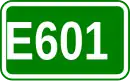 Zeichen der Europastraße 601