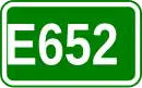 Zeichen der Europastraße 652