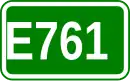 Zeichen der Europastraße 761